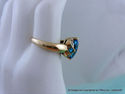 Genuine Blue Topaz Solitaire 3+cts. Yellow Gold Ov