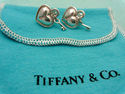TIFFANY & Co. Padlock Heart & Key Pierced Earring 