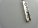 TIFFANY & Co. 1837 Silver Ingot Bar Pendant Snake 