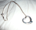 TIFFANY & Co Peretti Open Heart Pendant Chain Neck