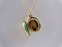 TIFFANY & Co  14K Y Gold Oval Locket Italy, Pouch 