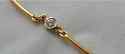 Diamond Solitaire Necklace .25ct. 14K YG Choker St