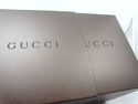 Gucci 112 Twirl Watch Stainless Logo Bangle Brown 