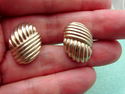 TIFFANY & Co.  Oval Ribbed & Grooved Cufflinks Ste