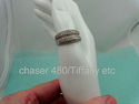 3 Diamond Pave Eternity Band Rings, Solid 14K Whit