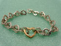 Tiffany & Co. Open Hearts 18K Gold Heart Sterling 