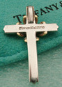 TIFFANY & Co. 18k Gold & Sterling Silver Cross Pen