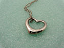 TIFFANY & Co. Medium Open Heart Pendant Necklace S