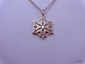 TIFFANY & Co. Snowflake Pendant Charm Necklace Ste