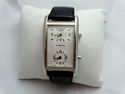 Coach Swiss 2 Dial Guilloche Face Silver Tank Stai