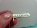 TIFFANY & Co. 1837 Silver Ingot Bar Pendant Snake 