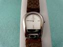 Coach Horsebit "C" Case Stainless Steel Signature 