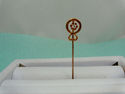 Diamond Lapel Brooch Hat Tie Stick Pin 14K Solid Y