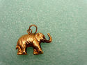  14K Real Yellow Gold Lucky Elephant Pendant Charm