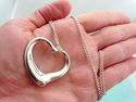 TIFFANY & Co Peretti HUGE XL LARGE Silver Open Hea