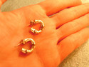 TIFFANY & Co. Bamboo Hoop Earrings - RARE, VINTAGE