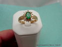 Estate Natural Emerald & Diamond Princess Engageme