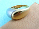 Authentic BULGARI 18K Gold Hematite Tronchetto Rin