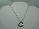 TIFFANY & Co. Open Heart 2 DIAMOND Pendant Necklac