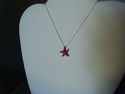 TIFFANY & Co. Peretti Rhodonite Starfish Pendant S