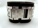 Gucci 112 Twirl Watch Stainless Logo Bangle Brown 