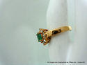Estate Natural Emerald & Diamond Princess Engageme
