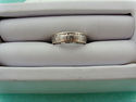 TIFFANY & Co Atlas Ring w/ 3 Stone Diamond 18k Whi
