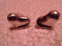 ANGELA CUMMINGS Wide 3D Heart Earrings -RARE 80's-