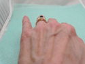 Genuine Lagos Caviar Ruby Cabachon 18K Gold & Ster