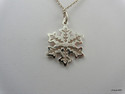 TIFFANY & Co. Snowflake Pendant Charm Necklace Ste