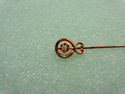 Diamond Lapel Brooch Hat Tie Stick Pin 14K Solid Y