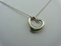 TIFFANY & Co. Open Heart 2 DIAMOND Pendant Necklac