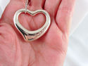 TIFFANY & Co Peretti HUGE XL LARGE Silver Open Hea