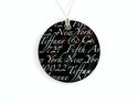 TIFFANY & Co. Onyx 'Notes' LG Round Pendant Sterli