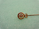 Diamond Lapel Brooch Hat Tie Stick Pin 14K Solid Y