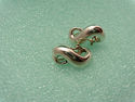 Tiffany &Co Infinity Pierced Omega Earrings Sterli