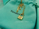 TIFFANY & Co. 18K Gold Mini 1837 Lock Charm Pendan