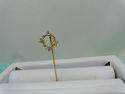 Diamond Lapel Brooch Hat Tie Stick Pin 14K Solid Y