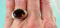 Michael Dawkins Large Smoky Topaz 14K Gold & Sterl