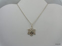 TIFFANY & Co. Snowflake Pendant Charm Necklace Ste