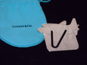 TIFFANY Sterling Silver Retired Airplane Bookmark 
