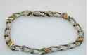 TIFFANY & Co. 18K Gold Bars &  Curb Link Sterling 