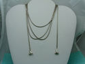 TIFFANY & Co Gingko Wrap Scarf 50" Snake Chain Nec
