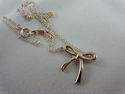 TIFFANY & Co. Ribbon Bow Pendant Necklace 16" Ster