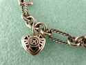 DAVID YURMAN * Diamond * Heart Figaro Cable Charm 