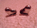 ANGELA CUMMINGS Wide 3D Heart Earrings -RARE 80's-