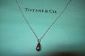 TIFFANY & Co. Elsa Peretti Teardrop Necklace Sterl
