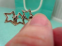 TIFFANY & Co. Three 3 Star Earrings Sterling Silve