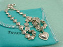 TIFFANY & Co. Padlock Lock Heart Charm CLink Neckl