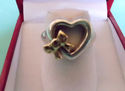 TIFFANY & Co. 18K Gold Bow & Sterling Silver Heart